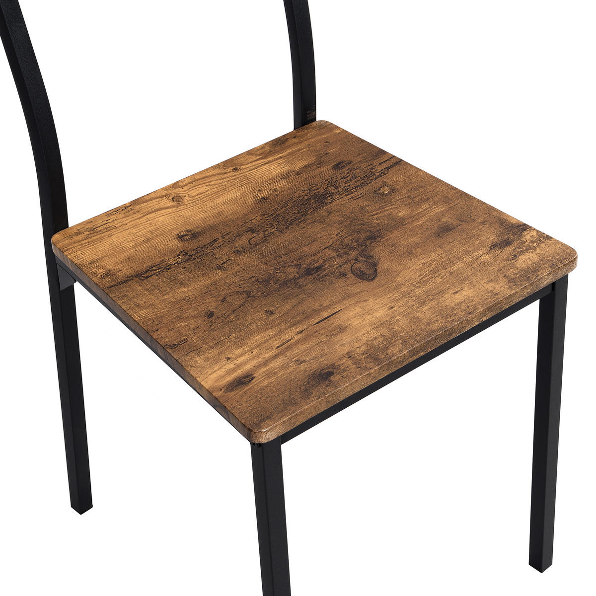 ESSTISCH SET braun - Braun, Holz/Metall (110/75/70cm) - Urban Meuble