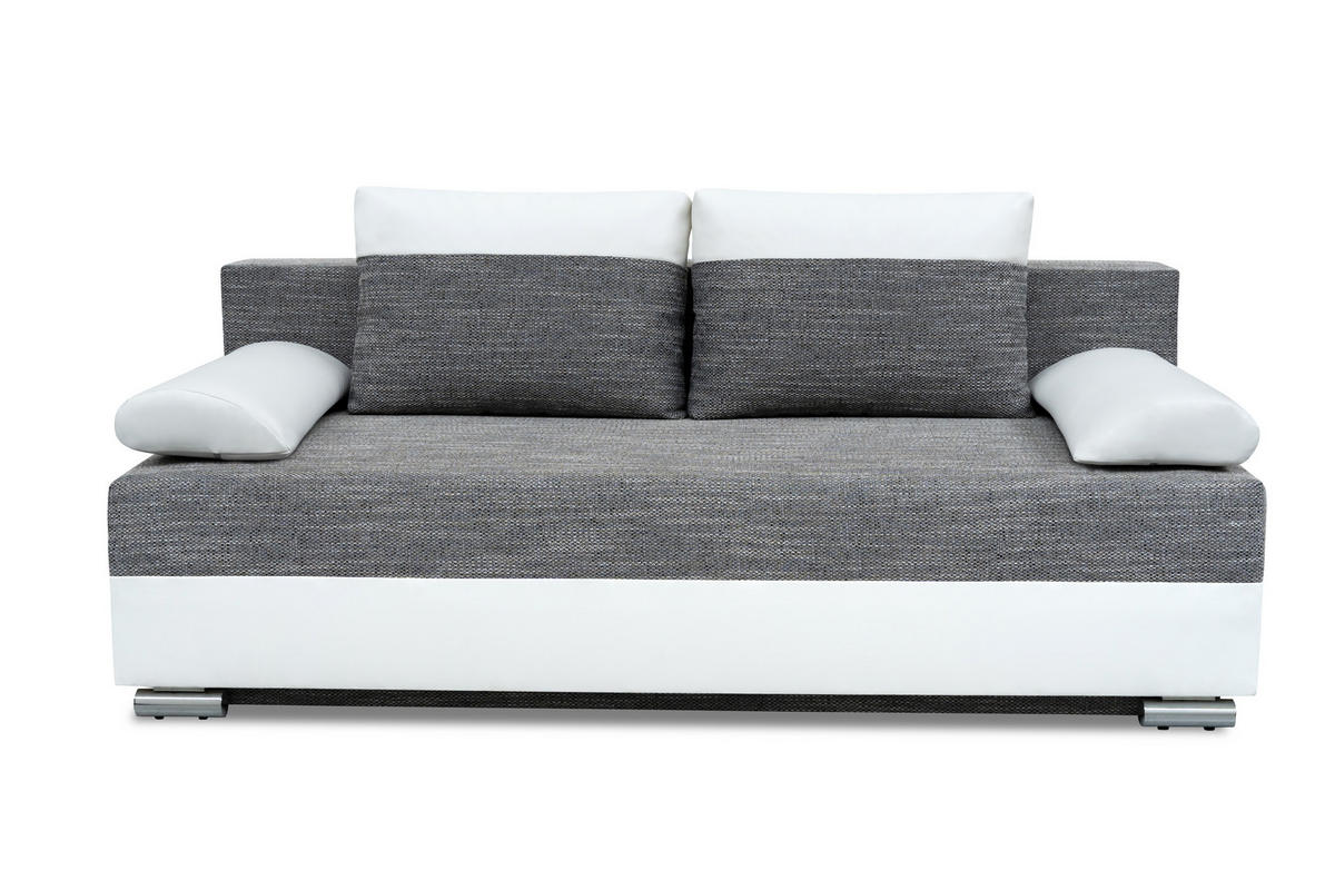 SCHLAFSOFA Atlanta - Schwarz - Schwarz, Holz (200/90/96cm) - Möblo