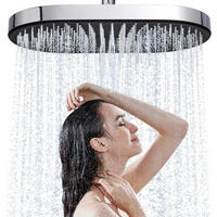 DUSCHKOPF Regendusche 36 cm Chrom - Silberfarben, Metall (20/12.7/35cm)