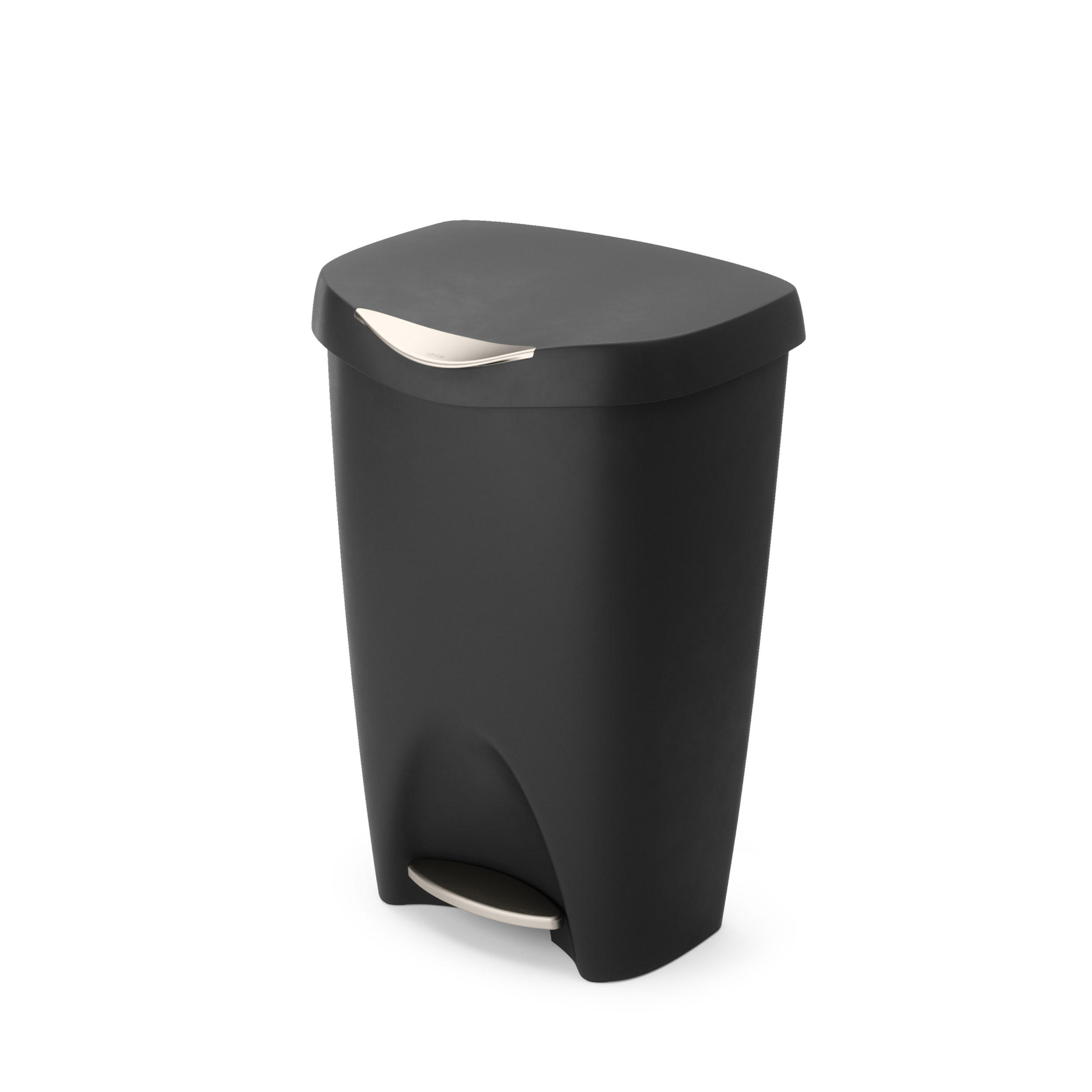 ABFALLEIMER Brim, Schwarz - Schwarz, Kunststoff (43/33/64cm)
