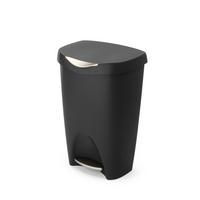 ABFALLEIMER Brim, Schwarz - Schwarz, Kunststoff (43/33/64cm)