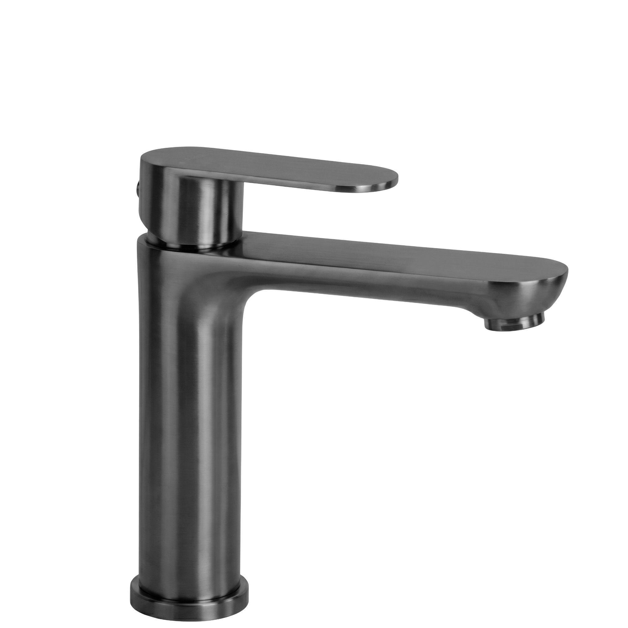 WASCHBECKENARMATUR Rea Logan Titan - Titanfarben, Metall (5/18.5/11.5cm) - REA