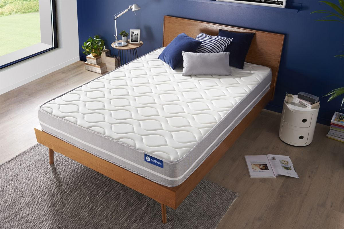 MATRATZE Actiflex touch Taschenfederkern 90 x 190 cm h1 - Weiß, Textil (90/190cm) - ACTISOM