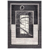 TEPPICH DREAM Dunkelgrau Weiß 60/100 cm - Dunkelgrau/Weiß, Textil (60/100cm) - Tapiso