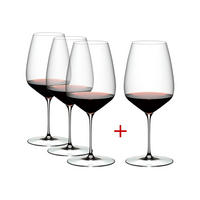 CABERNET / MERLOT WEINGLÄSER Veloce transparent 829 ml 4er Set - Transparent, Glas (0.83L) - Riedel