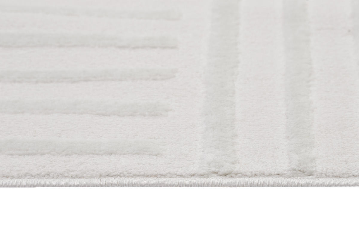 TEPPICH HYGGE Weiß 120/170 cm - Weiß, Kunststoff (120/170cm) - Tapiso