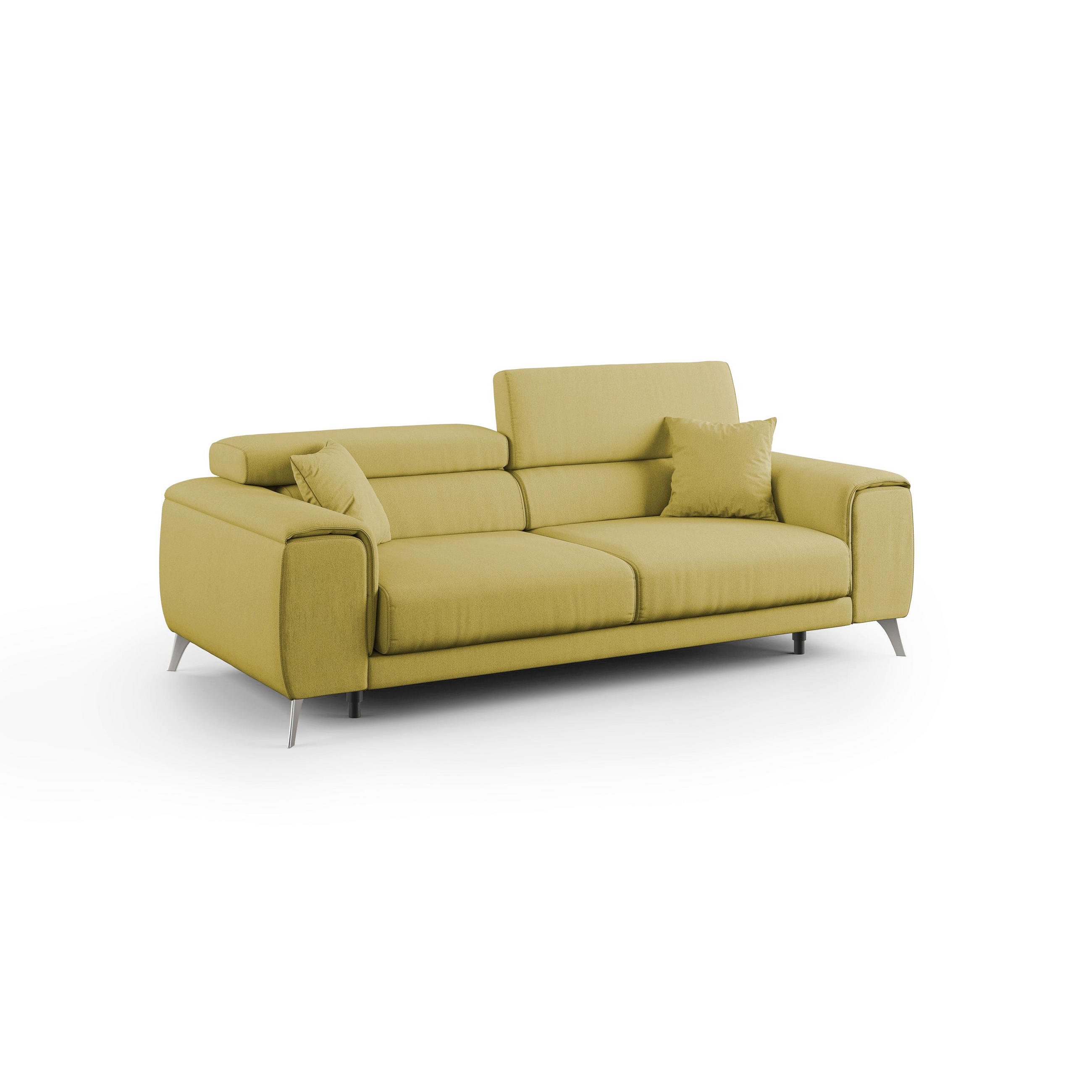 LINEARSOFA Fusion - Gelb, Textil (215/73/102cm) - Divani.store