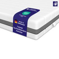 TASCHENFEDERKERNMATRATZE 180x200 - H3 H4 - 7-Zonen- 24 cm hoch - Weiß, Textil (180/200cm) - Mister Sandman