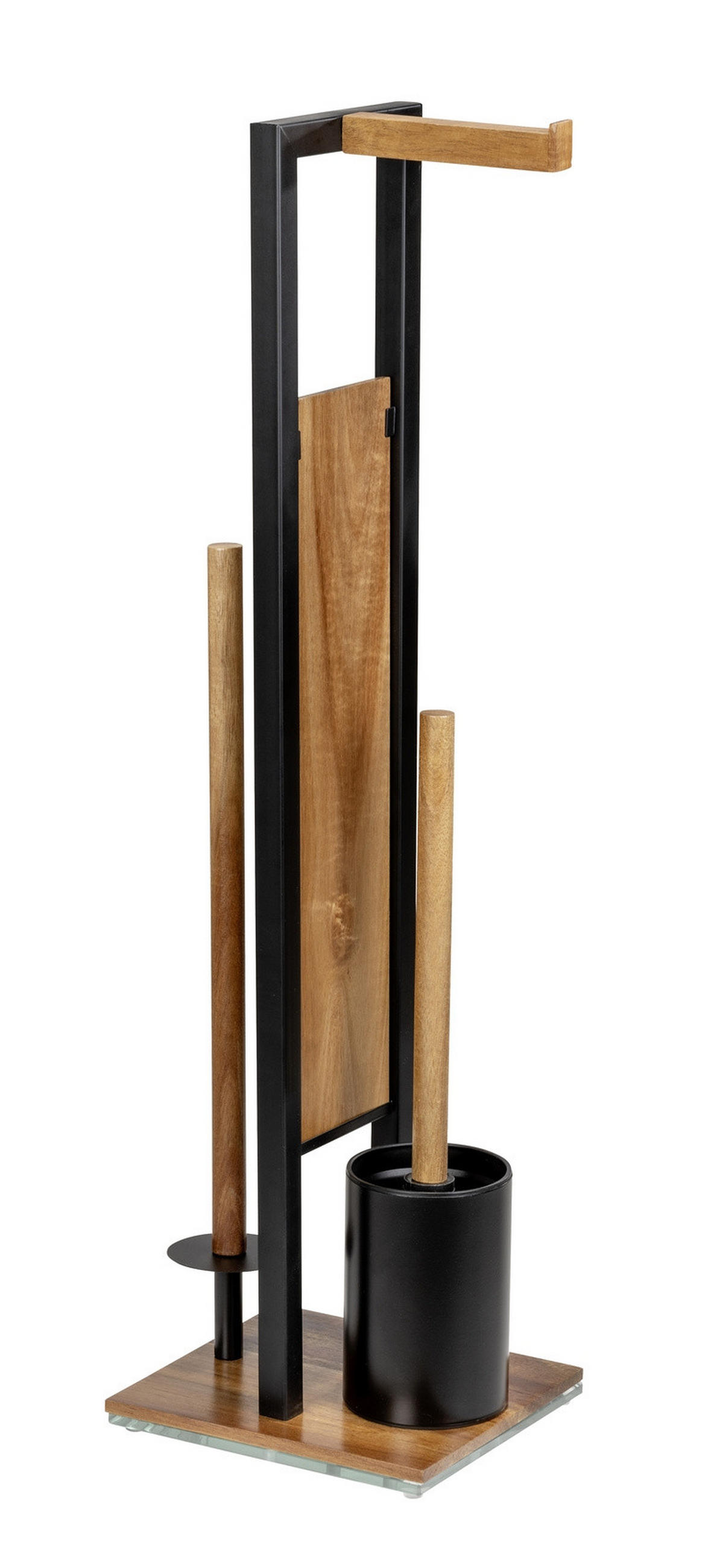 TOILETTENPAPIER- und Bürstenhalter Rivalta 18/23/70 cm - Braun, Metall (23/70/18cm) - Wenko