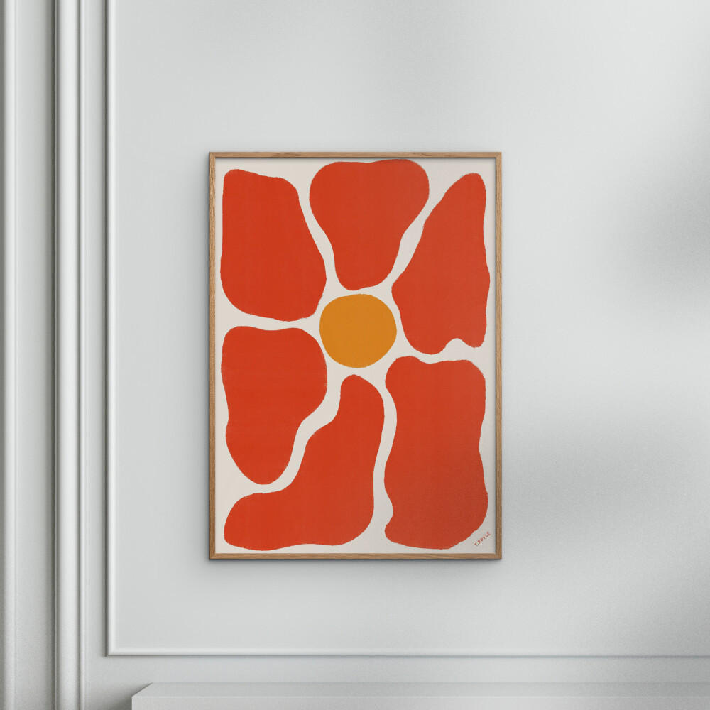 POSTER Tara Royle - Flower - Rot, Papier (30/40/0.1cm) - Poster&Frame