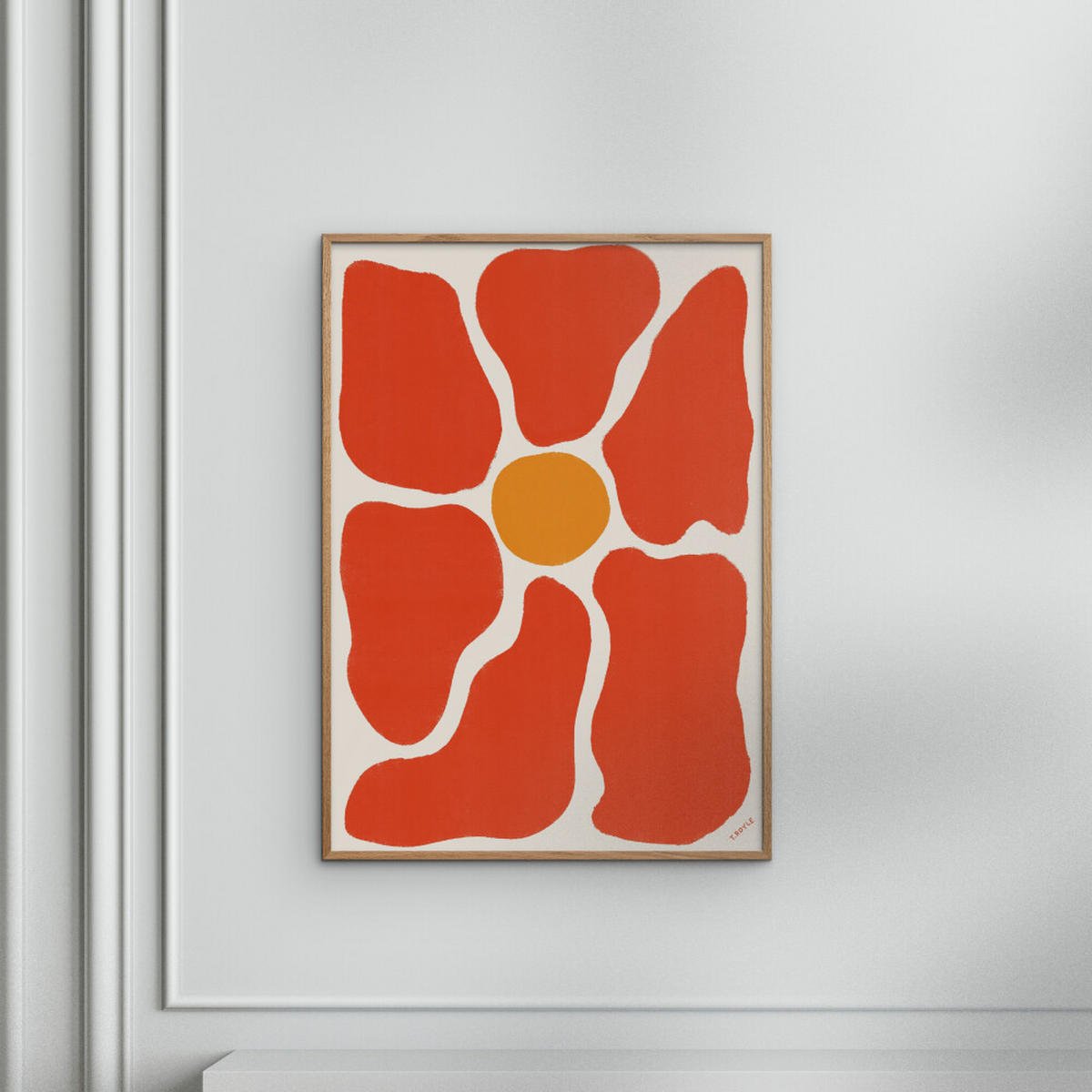 POSTER Tara Royle - Flower - Rot, Papier (30/40/0.1cm) - Poster&Frame