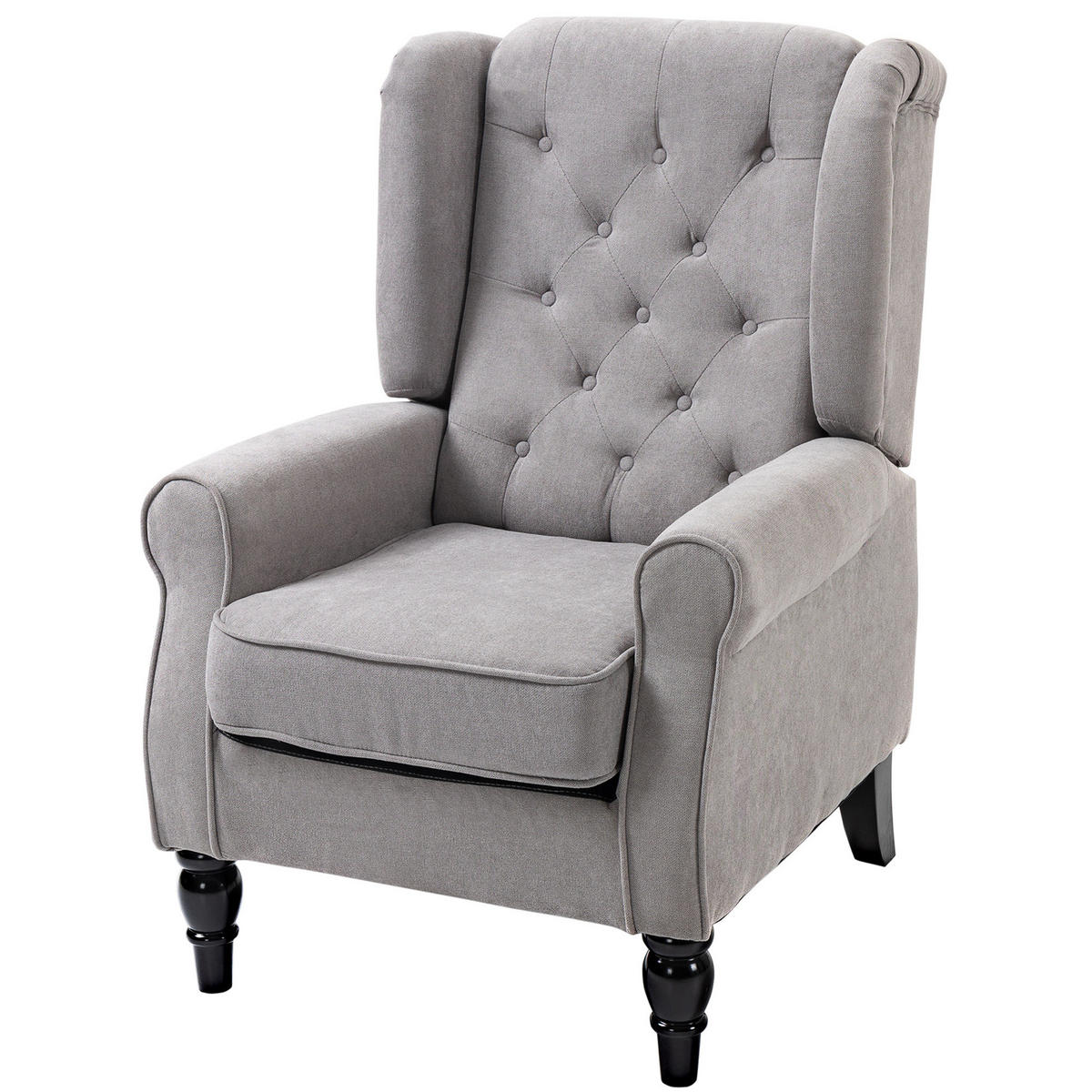 SESSEL PANG-T8K4M2 Grau - Grau, Holz (86/102/74cm) - PANGIVO