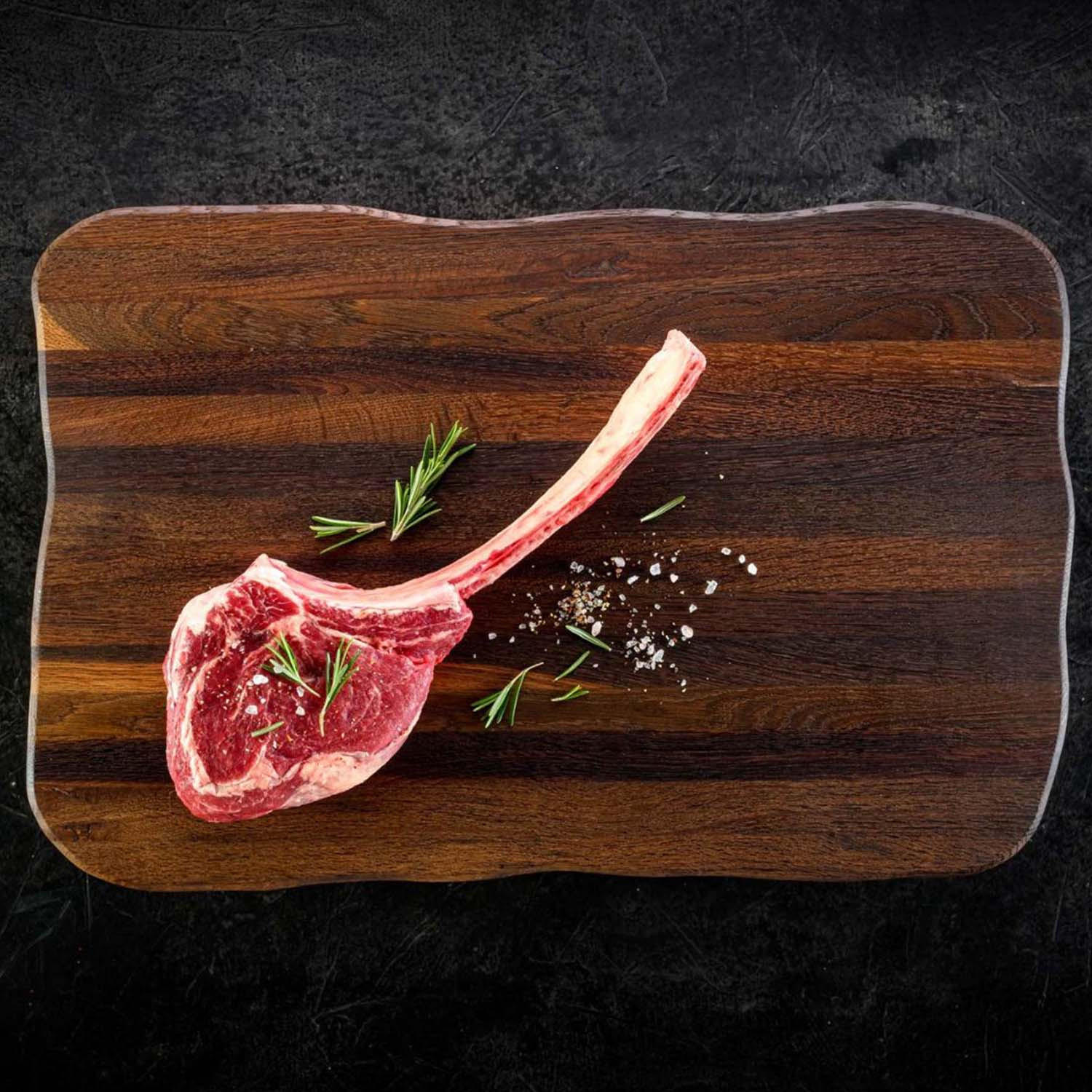 STEAKBRETT La Madera Master - Eiche dunkel - 60 x 40 x 4,5cm - Wildeiche, Holz (40/60cm) - holz4home