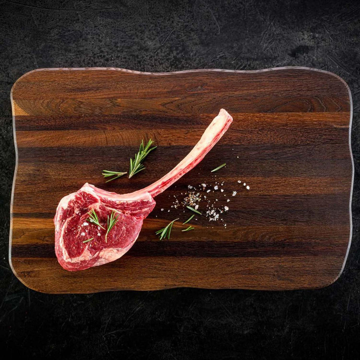 STEAKBRETT La Madera Master - Eiche dunkel - 60 x 40 x 4,5cm - Wildeiche, Holz (40/60cm) - holz4home