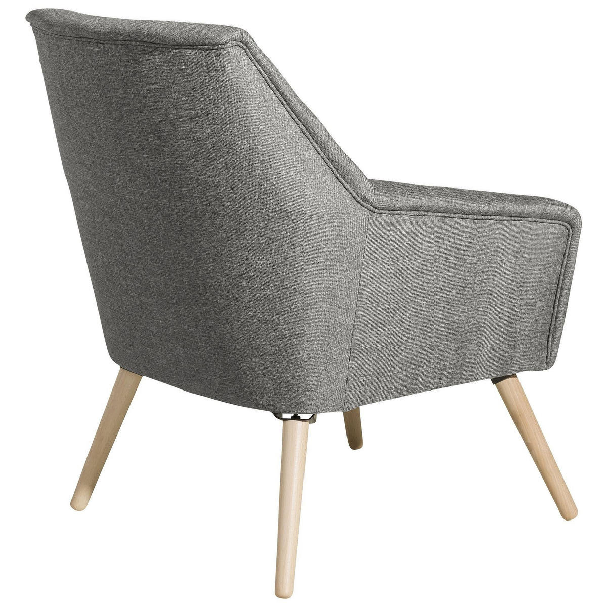 SESSEL Kachka Bezug Flachgewebe Buche natur / hellgrau - Grau, Kunststoff (67/81/71cm) - 58aufmkessel