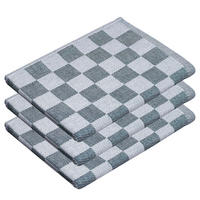 KÜCHENTUCH (3er Set) Checker Style - Dunkelgrün, Textil (50/67cm) - Butlers