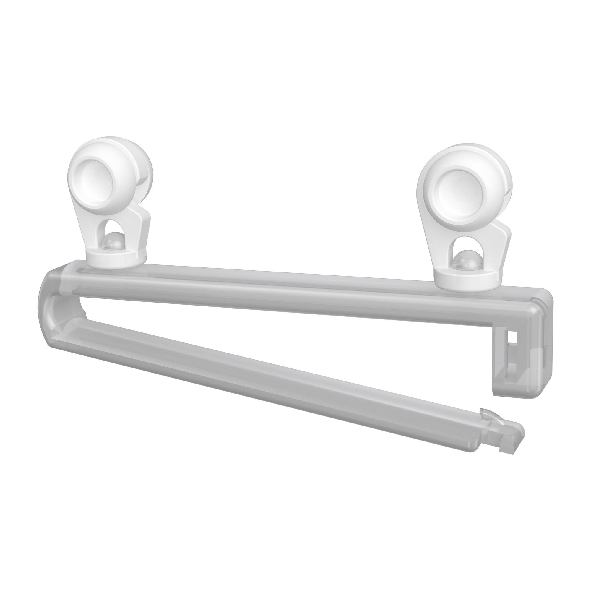 SCHLAUFENGLEITER UNIVERSAL, Glasklar, Packung 8 Stück - Transparent/Weiß, Kunststoff (6/2.4/1cm) - INTERDECO