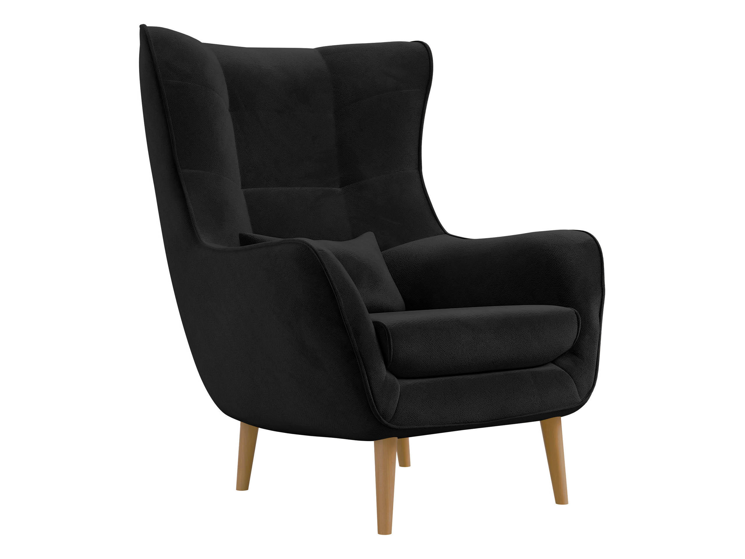 SESSEL Estjano - Beige/Schwarz, Holz/Textil (80/106/95cm) - MIRJAN24
