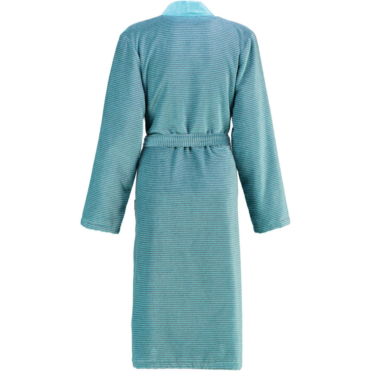 BADEMANTEL DAMEN KIMONO TWO-TONE 6431 TÜRKIS - 47 - Blau, Textil (Lnull) - Cawoe