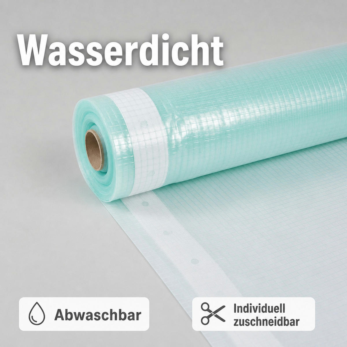 GITTERFOLIE m. Nagelrand 3 Breite x 10 Meter - Transparent, Kunststoff (1000/300/1cm) - BONI-SHOP