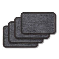 VONKAJŠIA rohož BORDER STAR 4ER SET - tmavosivá, textil (50/60cm) - Astra