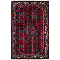 TEPPICH Assadabad Rot 197/125 cm Schurwolle - Rot, Textil (125/197cm) - Looma
