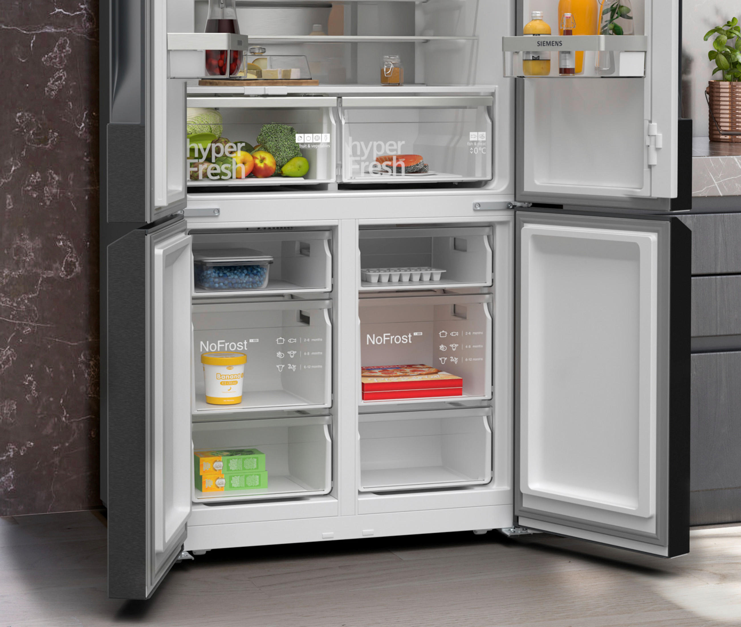 No Frost Kühlschränke, No-Frost-Technologie, Moderner Kühlschrank