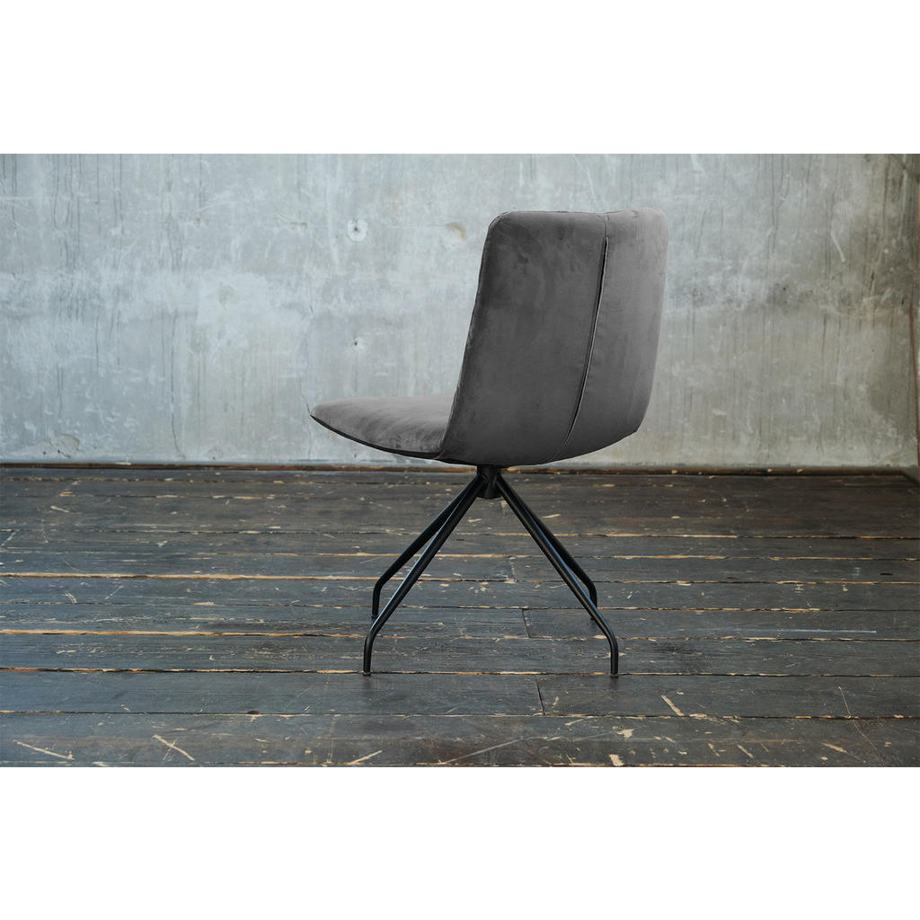 Thumbnail - Kawola Drehstuhl, Grau, Textil, 52x87x66 cm, Esszimmer, Stühle, Esszimmerstühle, Vierfußstühle