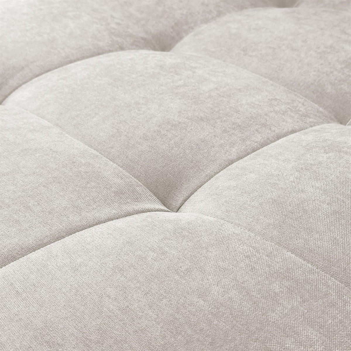 ECKSOFA Gepolstertes CLOUD mit Schlaffunktion und Bettkasten, Wind 05 - Naturfarben, Textil (277/143cm) - Lookway