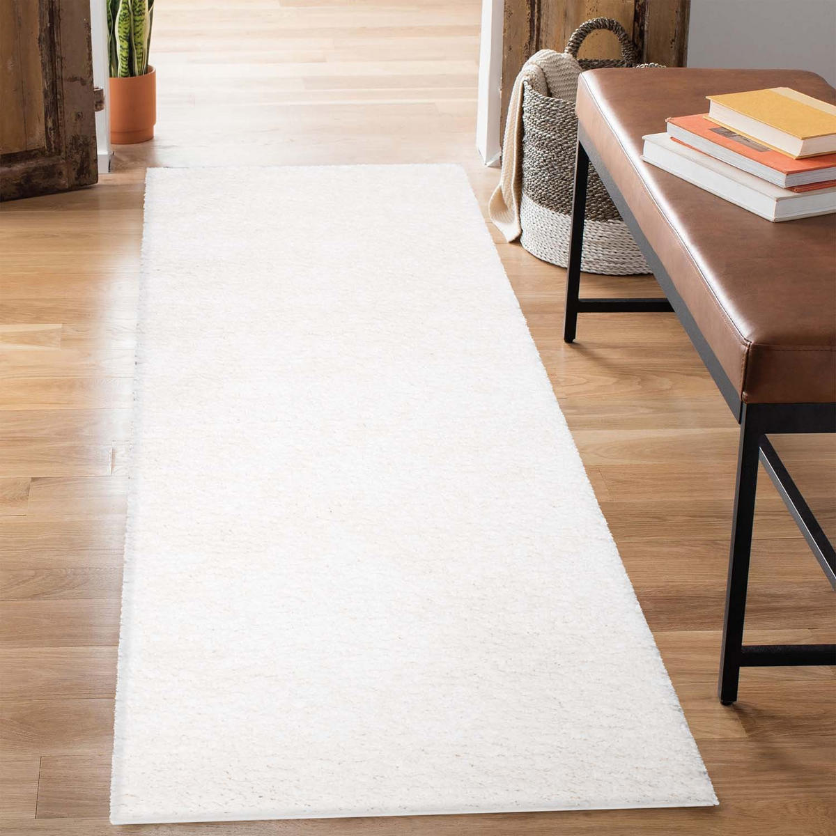 HOCHFLOR-TEPPICH City Shaggy 500 Creme 80x300 cm - Creme, Textil (80/300cm) - carpet city