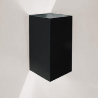 LED-WANDLAMPE Ixa High Power Schwarz Rechteckig - Schwarz, Metall (10/20/10cm) - s.luce