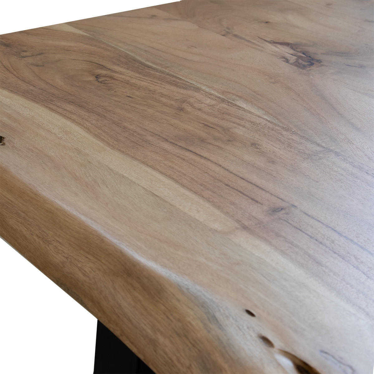 ESSTISCH mit Baumkante aus Akazienholz 240 cm, natürlich - Braun, Holz (240/90/77cm) - Giga Meubel