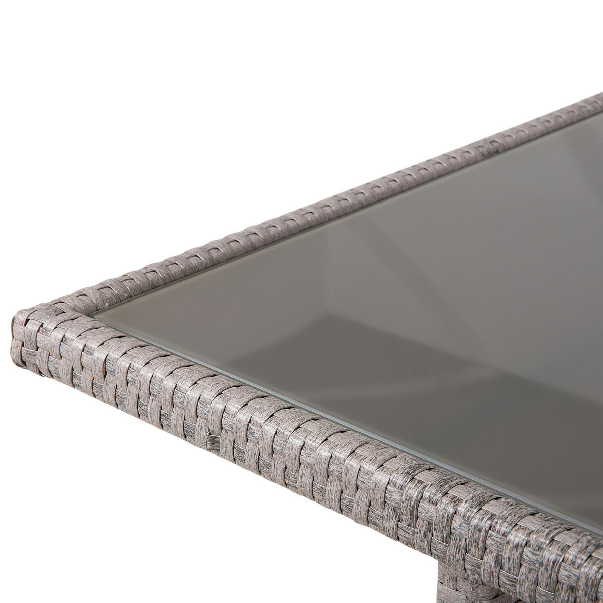 GARTENTISCH Grau Viterbo - Grau, Kunststoff (145/80/74cm) - Beliani