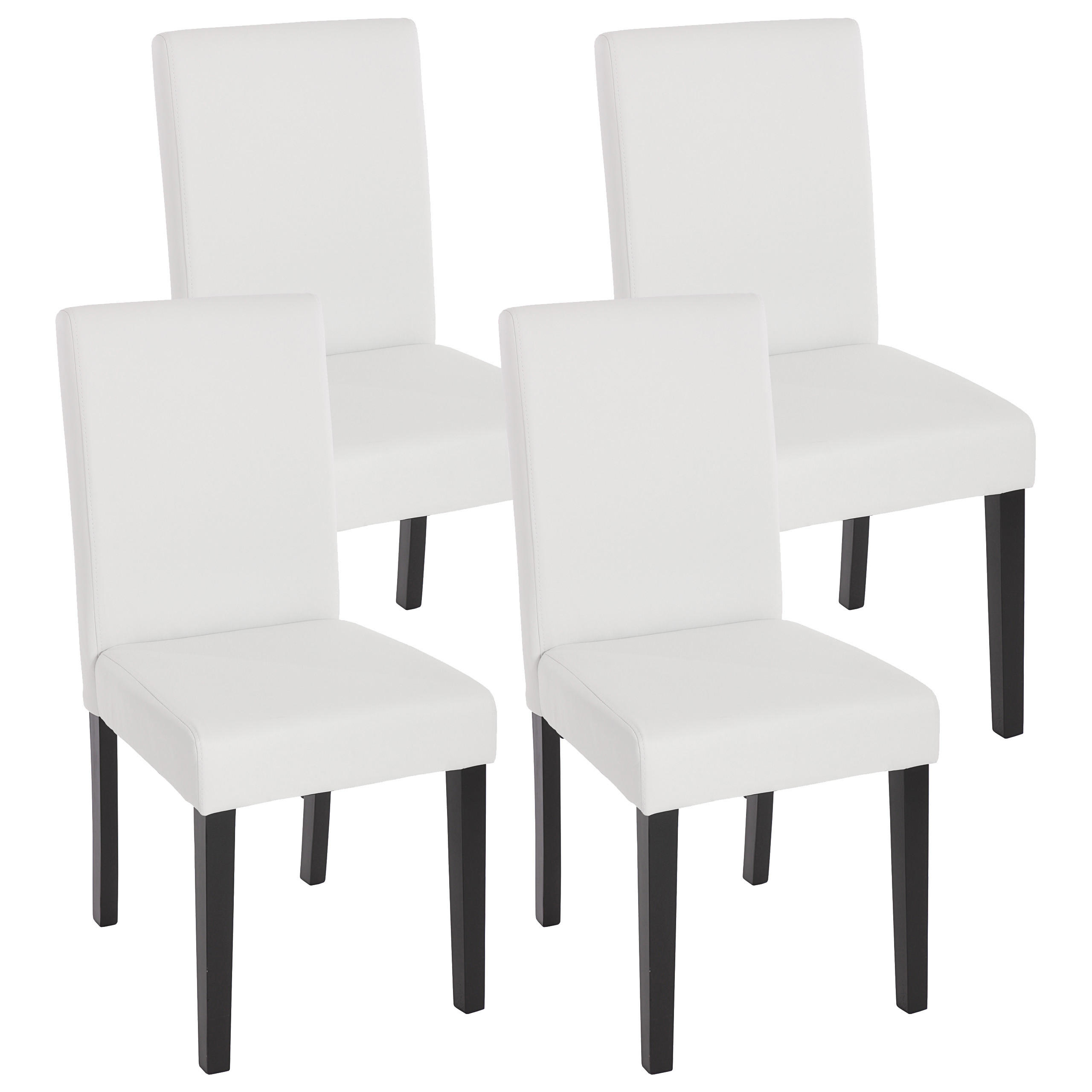 ESSZIMMERSTUHL Weiß 4er-Set - Weiß, Textil (43/90/56cm) - MCW