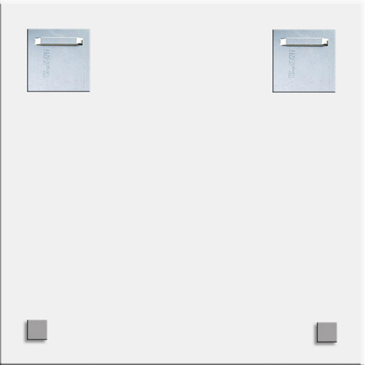 GLASBILD 50x50 cm Bergsee Steg beige braun - Beige, Glas (50/50cm) - artissimo