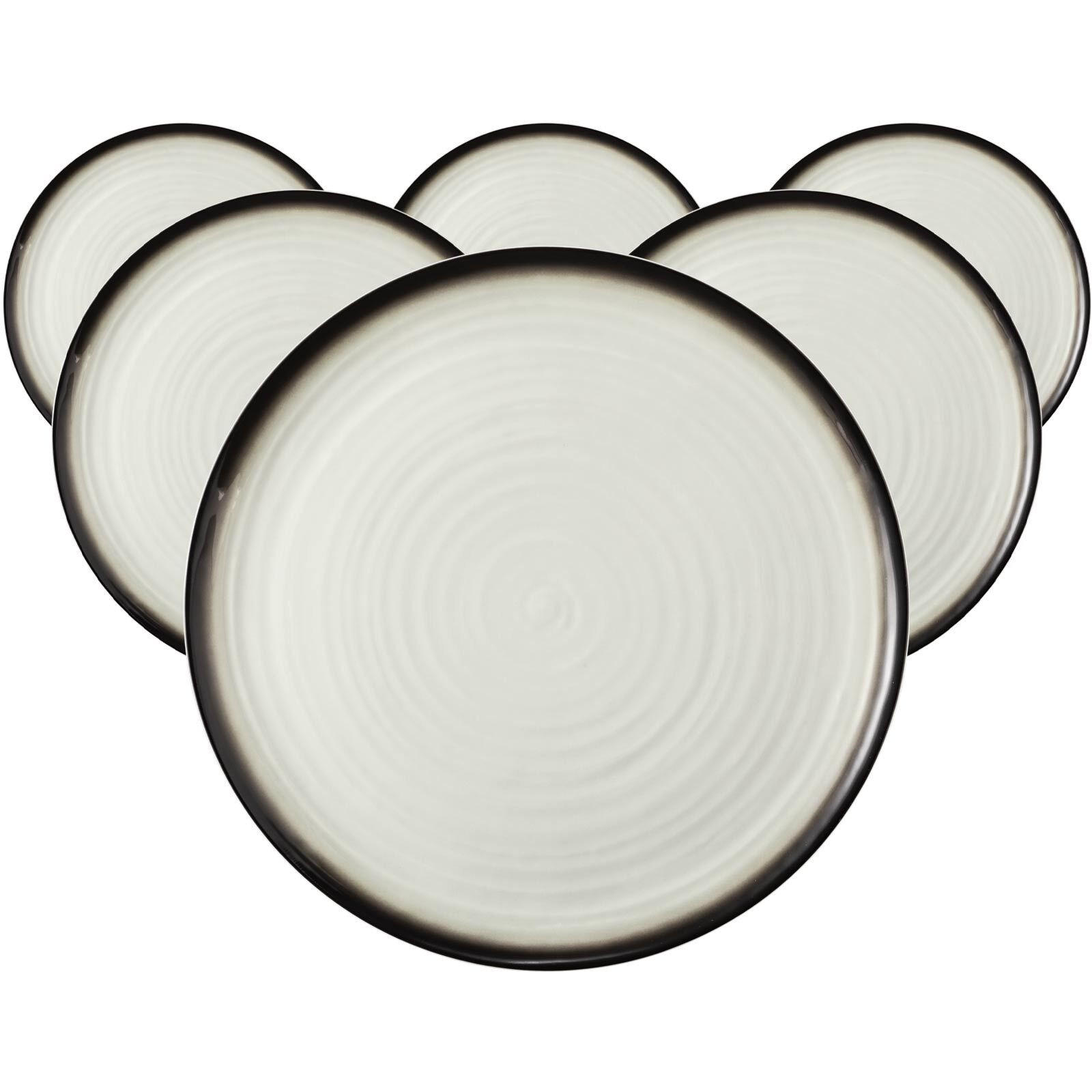 PIZZATELLER Terra Corso ø 31,5 cm 6er Set - Beige/Grau, Keramik (31.5cm) - Seltmann Weiden