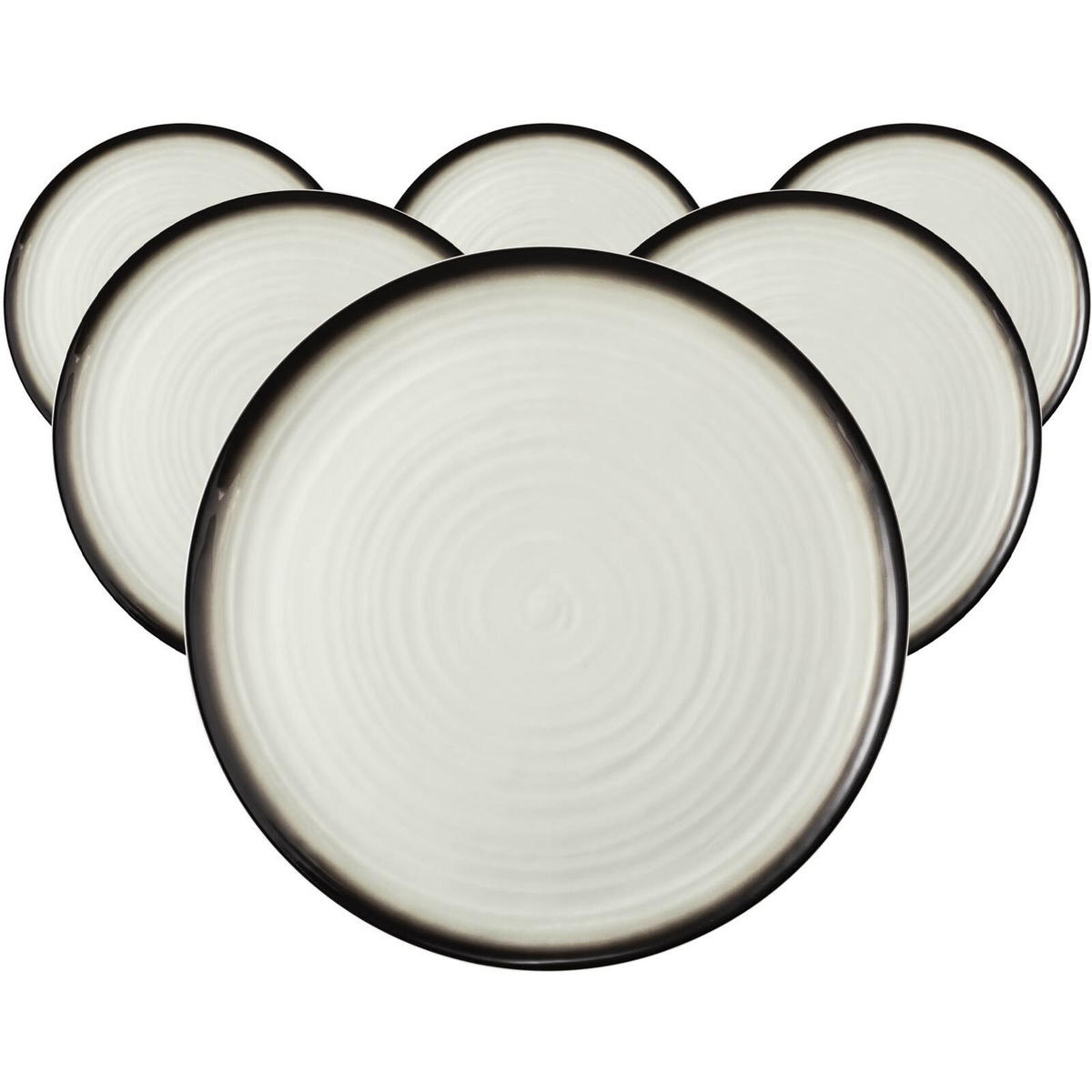 PIZZATELLER Terra Corso ø 31,5 cm 6er Set - Beige/Grau, Keramik (31.5cm) - Seltmann Weiden