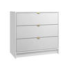 KOMMODE Tireno - Goldfarben/Weiß, Holzwerkstoff/Metall (80/75/40cm) - MIRJAN24