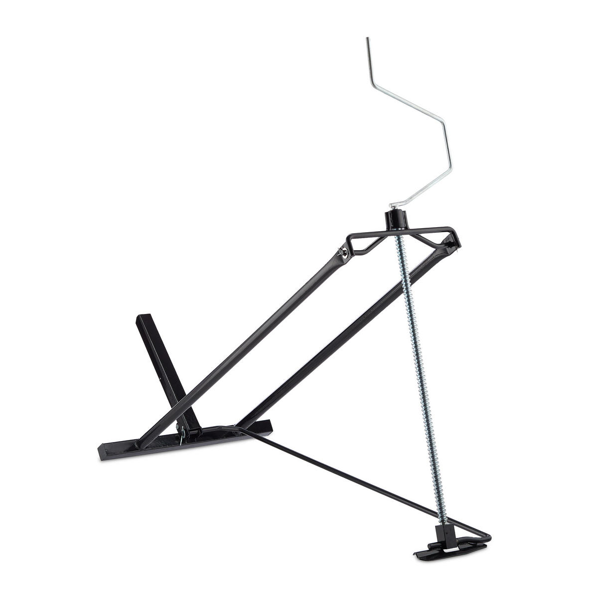 HEBEVORRICHTUNG Rasentraktor - Schwarz, Metall (160/130/60cm) - Relaxdays