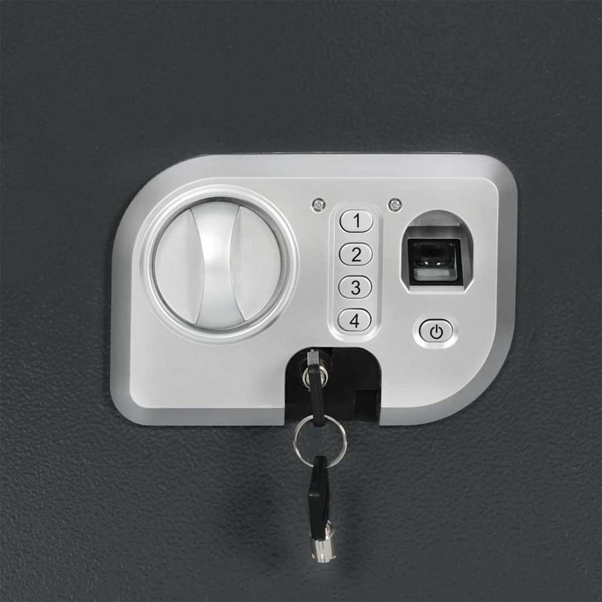 TRESOR Mite digital mit Schloss Dunkelgrau 35x31x50 cm Stahl - Dunkelgrau, Metall (35/50/31cm) - DELUKE