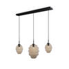 HÄNGELEUCHTE Echos 3-flammig Klar Ø 18/25cm - Klar/Schwarz, Glas (18/18/20cm) - s.luce