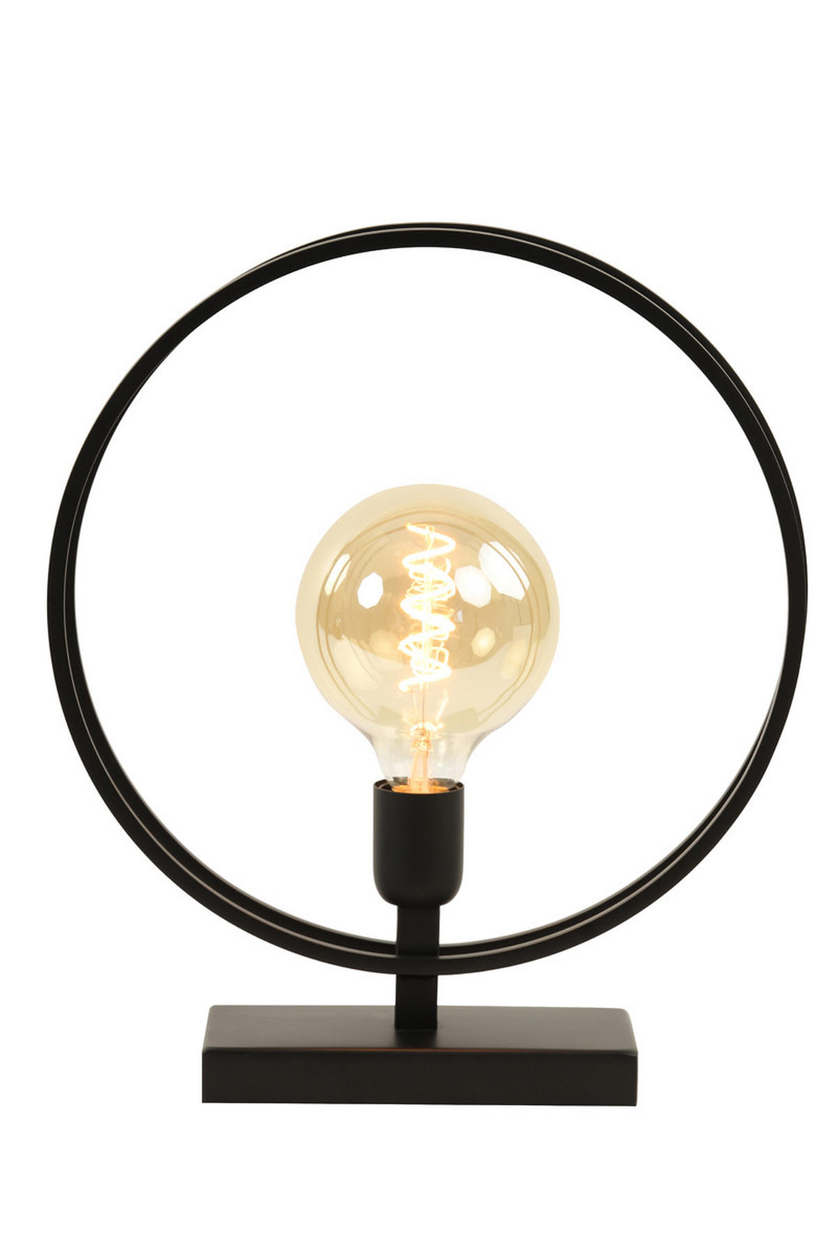 TISCHLAMPE Rudra Schwarz Ø35/40 cm - Schwarz, Metall (35/10/40cm) - Light & Living