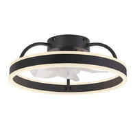 DECKENVENTILATOR Essenz II 40/40/16cm - Schwarz, Kunststoff (40/40/16cm) - Nettlife