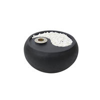 GARTENBRUNNEN Tao 68 x 68 x 38 cm - Schwarz, Naturmaterialien (68/68/38cm) - Elementi
