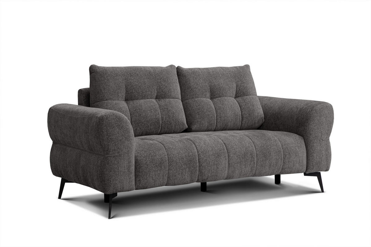 SOFA SALVINI 2,5-Sitzer, dunkelgrau - Dunkelgrau, Holz/Textil (206/88/99cm) - Courtois Laville