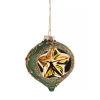 WEIHNACHTSKUGEL Glas OFSTAD, 11x10 cm, Grün, Christbaumkugeln, Weihnachtsdeko Xmas, Christmas Deko - Grün, Glas (9/11/10cm) - home&you
