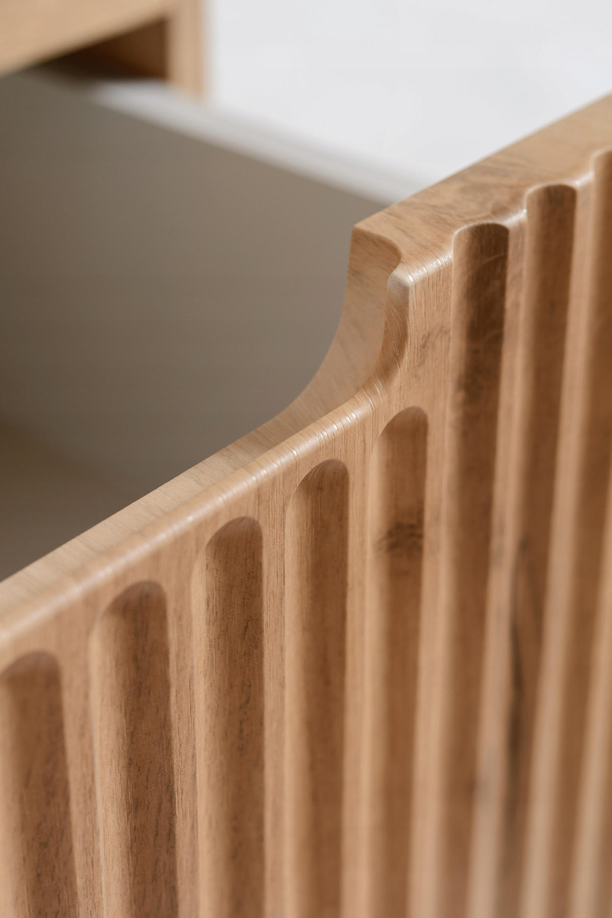 WASCHBECKUNTERSCHRANK VENA 80 cm mit Arbeitsplatte Farbe: Eichen Craft mit einem Regal Gerillte Vorderseite Eichen Craft - Eichefarben, Holzwerkstoff (80/58/46cm) - Rodan