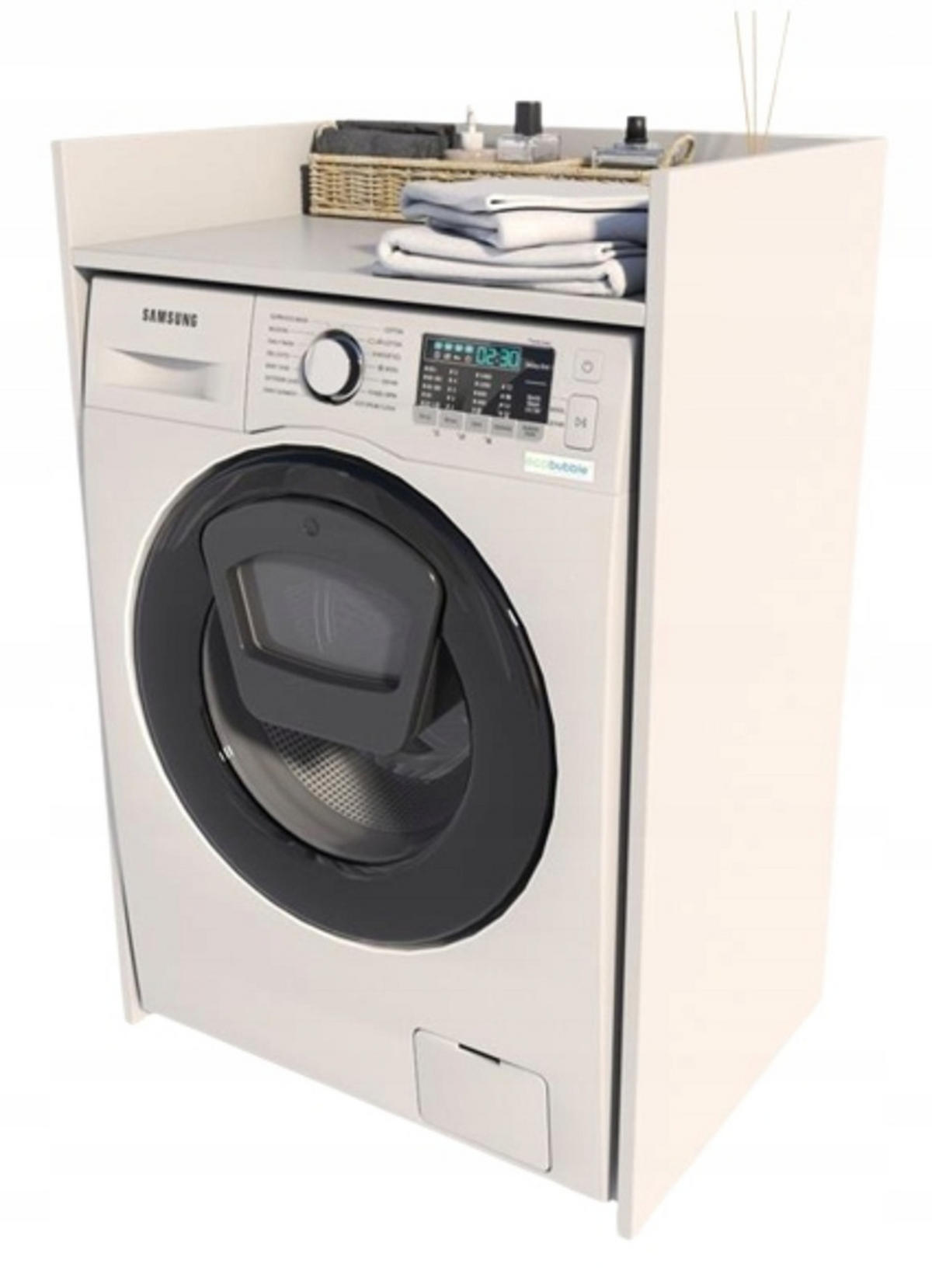 WASCHMASCHINENSCHRANK Weiß 66/51,8/98 cm - Weiß, Holzwerkstoff (66/98/51.8cm) - Matkam Möbel