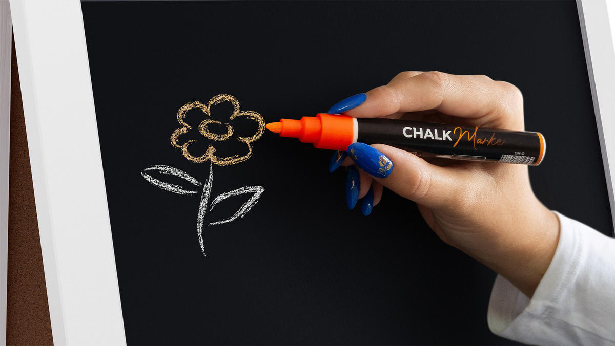 KUNDENSTOPPER mit weißem Holzrahmen 118x61cm, Werbetafel, Gehwegaufsteller, Aufsteller, Straßenreiter, Kreide - Weiß, Holz (118/61/2cm) - ALLboards