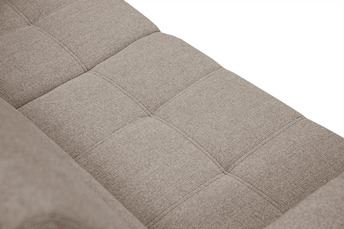 SOFA QUARTZ 3-Sitzer, taupe - Taupe, Holzwerkstoff/Textil (202/80/102cm) - Courtois Laville